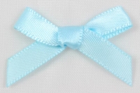 rb6b 7mm satin ribbon bow baby blue